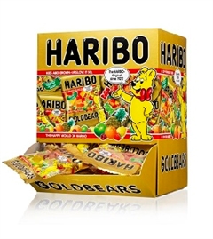 Miniposer Haribo  - 100 stk. Guldbamser