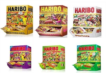 Miniposer Haribo Mix - 1.000 poser. Gratis levering 