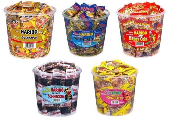 500 miniposer fra Haribo