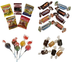 Fastelavnspakken, Indpakket slik , 240 stk. Mix