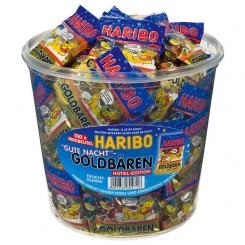 Miniposer Haribo - 100 stk. Guldbamser ( blå top)